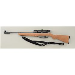 Daisy Powerline 853 .177 cal lever cocked  pellet rifle with Tasco scope, globe front  sight, quick 