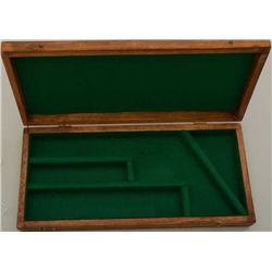 Reproduction wood presentation case for a  Model 1860 Army or Model 1851 Navy percussion  revolver i