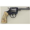 Image 1 : H&R Model 922 DA revolver, .22 cal., 4”  barrel, blue finish, mottled colored  checkered plastic gri