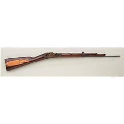 Wood stock only for what appears to be a  Model 1841 U.S. Percussion rifle with brass  patchbox, bra