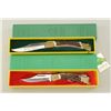 Image 1 : Lot of two Puma brand hand-made folding  knives in factory plastic cases with stag  grips and both i