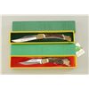 Image 2 : Lot of two Puma brand hand-made folding  knives in factory plastic cases with stag  grips and both i