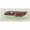 Image 1 : Cheyenne brand Hawk model skinning knife with  leather sheath in factory cardboard box in  overall f