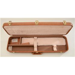 Browning hard case for 28" shotgun two barrel  set, 32" x 10.75" overall, light brown vinyl  with cr