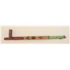 Image 2 : American Indian catlinite stone pipe with  raised carved wood stem approx. 27” overall  and approx. 