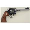 Image 1 : Officers Model Match DA revolver, .38 Special  cal., 6” barrel, blue finish, checkered  medallion wo