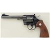 Image 2 : Officers Model Match DA revolver, .38 Special  cal., 6” barrel, blue finish, checkered  medallion wo