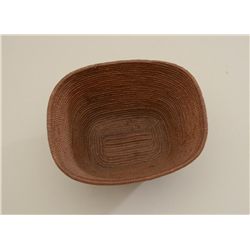 Beautiful medium sized woven Indian basket  approx. 6” in height, approx. 9-1/2” wide   and approx. 