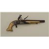 Image 2 : Modern Italian-made copy of a Scottish  flintlock single shot pistol, .54 cal., 7”  round barrel, br