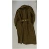 Image 3 : U.S. enlisted mans overcoat WW II era, near  fine condition with gold plated eagle  buttons.  Circa 