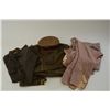 Image 1 : WW II enlisted mans uniform complete with  pants,  hat and tunic.  Near fine condition  shows button