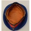 Image 2 : German WW 1 Era Officers Visor cap, blue body  with red trim.  Good condition, normal aging  wear cr