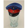 Image 3 : German WW 1 Era Officers Visor cap, blue body  with red trim.  Good condition, normal aging  wear cr