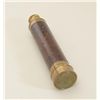 Image 3 : Large antique French adjustable brass  spyglass with leather wrapping and brass end  cap in overall 
