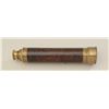 Image 5 : Large antique French adjustable brass  spyglass with leather wrapping and brass end  cap in overall 