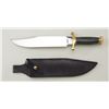 Image 2 : Massive custom modern bowie knife by Voorhis,  #2200, approx. 18” overall with an approx.  12” blade