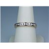 Elegant 14 karat yellow gold ladies  anniversary design ring channel set with 14  round brilliant cu