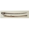 Image 1 : U.S. Model 1840 Heavy Cavalry Saber,  unmarked, with metal scabbard in good to very  good condition;