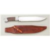 Image 2 : Fancy Gary Biggers, Ventura, CA custom knife  with fancy exotic wood and meteorite-style  mounts in 