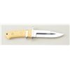 Image 3 : Custom modern knife by W.C. Davis in like new  condition approx. 10” overall with an  approx. 5” bla