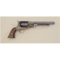 Remington-Beals Navy percussion revolver, .36  cal., 7-1/2” octagon barrel, blue finish,  wood grips