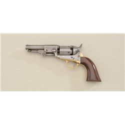 Modified Colt Model 1849 Pocket percussion  revolver, .31 cal., 4” ½ round/half octagon  barrel, blu