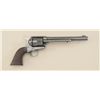 Image 2 : Colt SAA U.S. marked frame, .45 cal., 7-1/2”  barrel, old re-blue finish, checkered wood  grips, #11