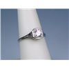Image 2 : Exquisite ladies Platinum vintage/filigree  design ring set with a fine round brilliant  cut diamond