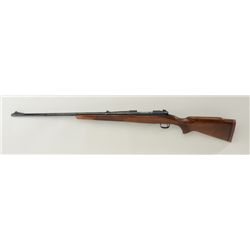 Winchester Model 70 bolt-action rifle, .338  Win. Mag. cal., 25” barrel, black finish,  checkered wo