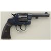 Image 2 : Colt New Service DA revolver, .45 Colt  caliber, 4-1/2” barrel, re-blued finish,  checkered black ha