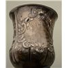 Image 5 : Antique ornate silver drinking cup approx.  5-1/2” in height with raised floral design  and fancy ha