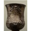 Image 6 : Antique ornate silver drinking cup approx.  5-1/2” in height with raised floral design  and fancy ha