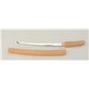 Image 1 : Japanese Wakasashi in in sira-siyh, or  storage case.  The blade measures 16" in  length and is unsi