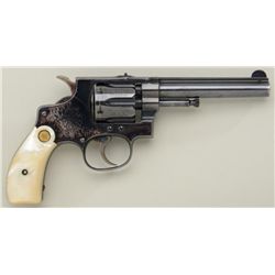 Smith & Wesson .32 Hand Ejector First Model  DA revolver, .32 cal., 4-1/4” barrel, blue  finish, gol