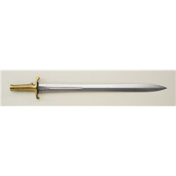 British Brunswick Model 1836 bayonet with  brass grip in overall fine condition;  hard-to-find in an