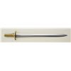 Image 1 : British Brunswick Model 1836 bayonet with  brass grip in overall fine condition;  hard-to-find in an