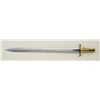 Image 2 : British Brunswick Model 1836 bayonet with  brass grip in overall fine condition;  hard-to-find in an