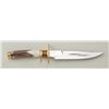 Image 2 : Custom modern knife by Ott Knives, Elgin, TX  approx. 14-1/2” overall with an approx. 8”  blade, dou