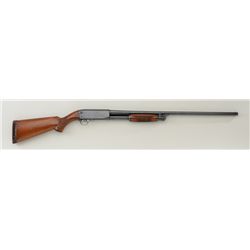 Ithaca Model 37 pump action shotgun, 16  gauge, 2-3/4” chamber, full choke, 27-3/4”  barrel, blue fi