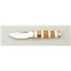 Image 1 : Custom modern skinning knife by D’holder of  Amarillo, TX, approx. 9” overall with an  approx. 4” bl