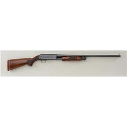 Ithaca Model 37 Featherlight pump action  shotgun, 12 gauge, 2-3/4” chamber, Mod.  choke, blue finis