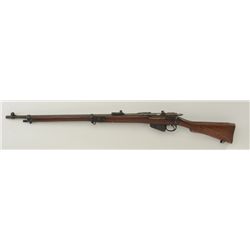 Enfield bolt-action rifle by B.S.A., receiver  dated 1902, .303 cal., 30” green painted  barrel and 