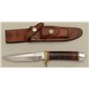 Image 2 : Model 5-5 Randall knife with leather sheath  (Orlando, FLA) in overall very good condition  with sta