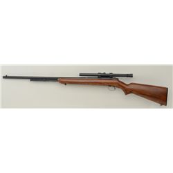 Winchester Model 72A bolt-action rifle, .22  short, long or LR cal., 25” barrel, black  finish, wood