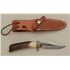 Image 1 : Randall knife with leather sheath (Orlando,  FLA) in fine condition; knife is approx.  8-1/2” overal