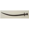 Image 2 : Tulwar curved blade sword, approx. 32”  overall with an approx. 27” blade in overall  uncleaned good