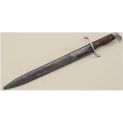 Argentine Mauser bayonet and metal sheath in  overall good condition showing “Modelo  Argentino 1909