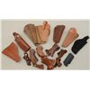 Image 1 : Lot of grips and holsters including 10 misc.  belt holsters for pocket autos/revolvers  including an