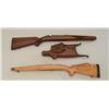 Image 2 : Lot of three wood stocks only including a  Ruger checkered rifle stock in fine  condition; a blonde 