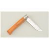 Image 2 : French-made Opinel folding knife in overall  fine condition.  Est.:  $25-$50.